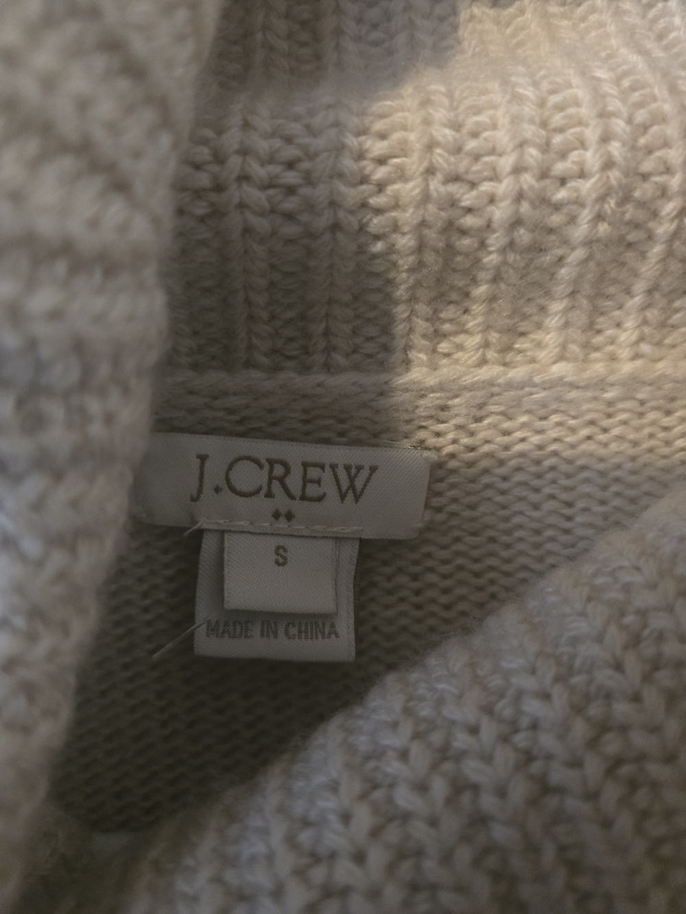 J. Crew Cream Turtleneck Wool Blend Knit Sweater - Picture 3 of 6